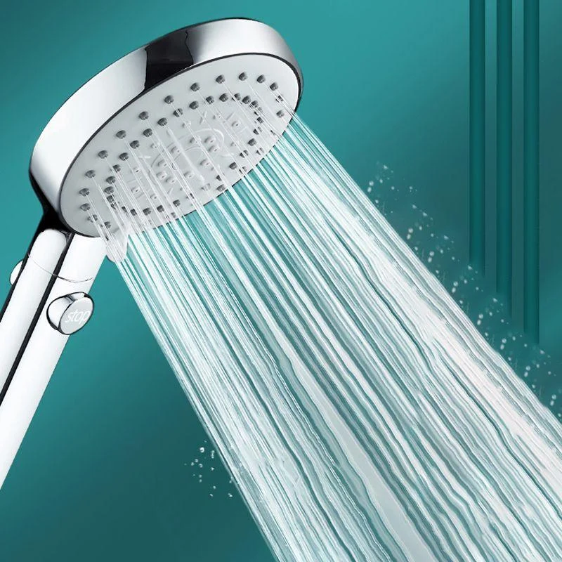 Contemporary Shower Head Combo Rain Fall Chrome Wall-Mount Shower Head -Bathlova