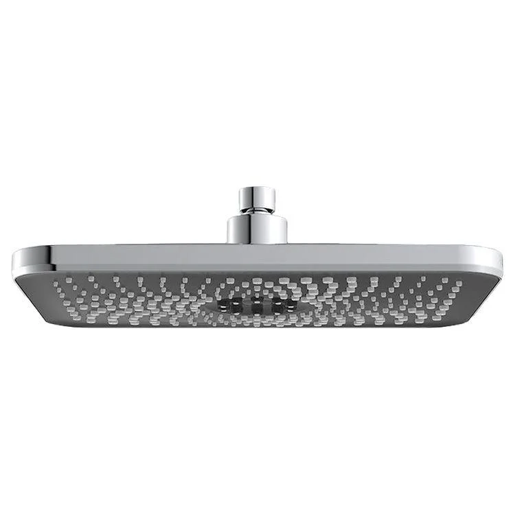 Contemporary Shower Head Combo Standard Spray Pattern Rectangle Large Shower Head -Bathlova