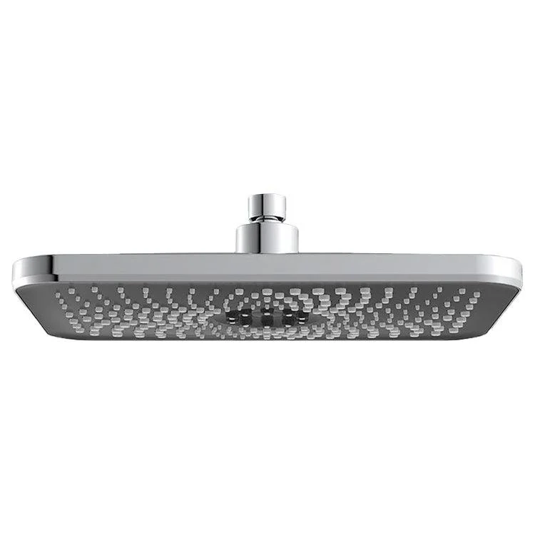 Contemporary Shower Head Combo Standard Spray Pattern Rectangle Large Shower Head -Bathlova