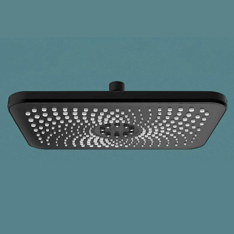 Contemporary Shower Head Combo Standard Spray Pattern Rectangle Large Shower Head -Bathlova