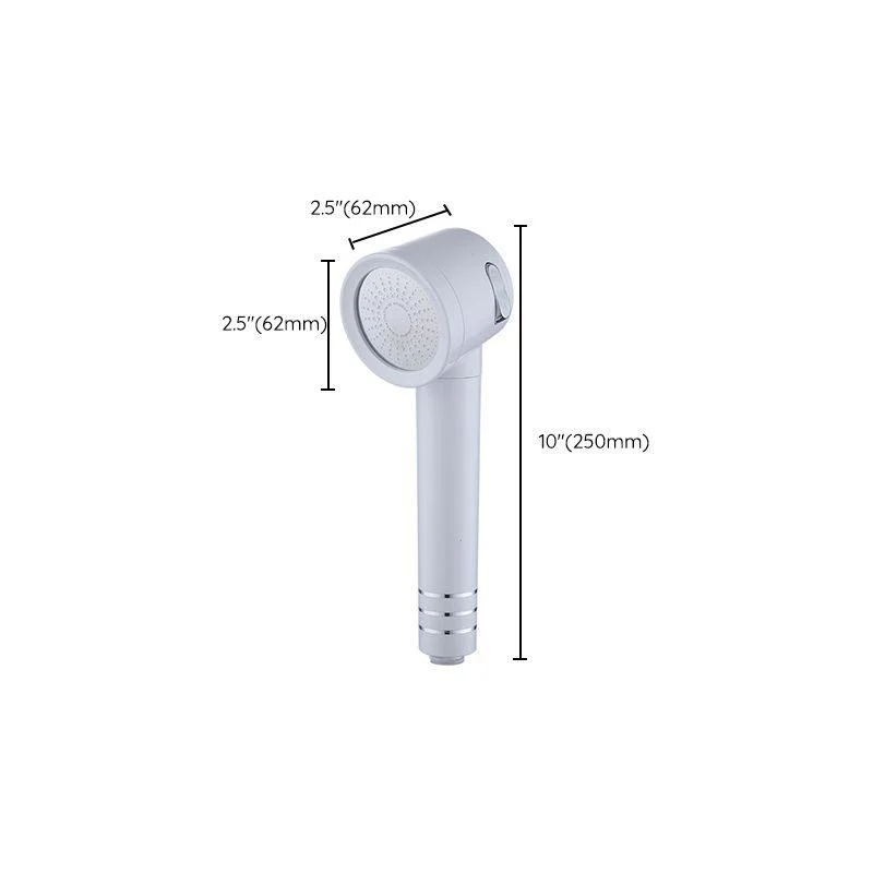 Contemporary Shower Head Combo White Adjustable Handheld Shower Head -Bathlova