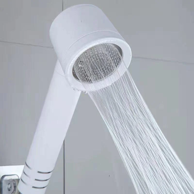 Contemporary Shower Head Combo White Adjustable Handheld Shower Head -Bathlova