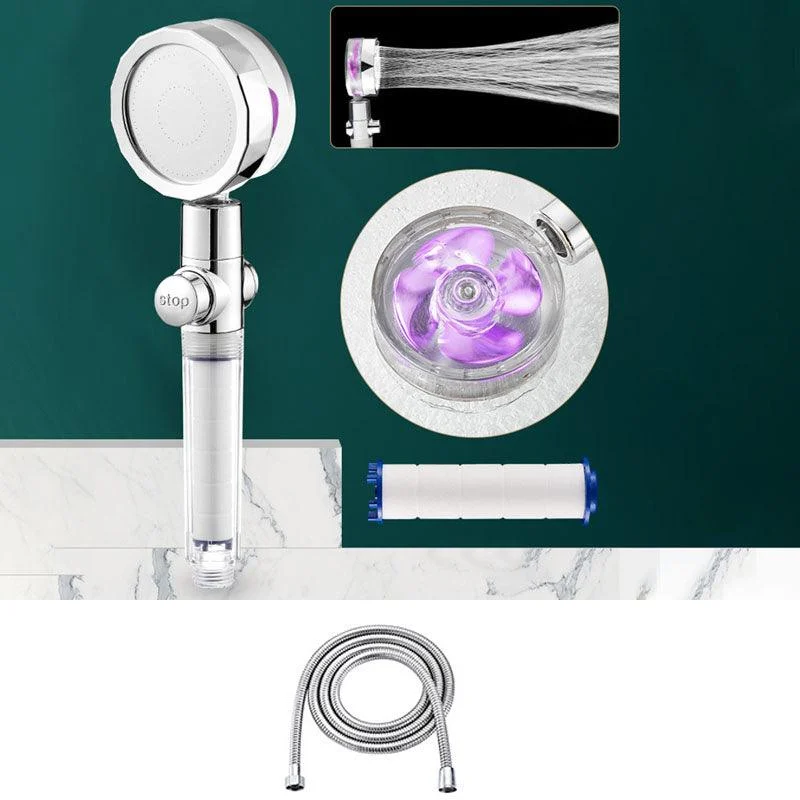 Contemporary Shower Head Handheld Shower Head Plastic Wall-Mount Round Shower Head Combo -Bathlova