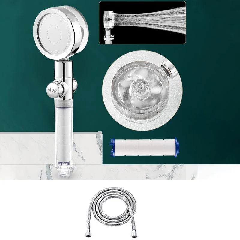 Contemporary Shower Head Handheld Shower Head Plastic Wall-Mount Round Shower Head Combo -Bathlova