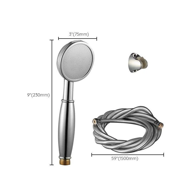 Contemporary Shower Head Metal Handheld Shower Head with Adjustable Water Flow -Bathlova