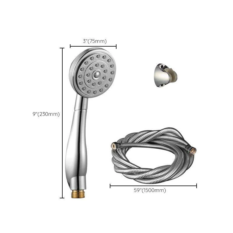 Contemporary Shower Head Metal Handheld Shower Head with Adjustable Water Flow -Bathlova