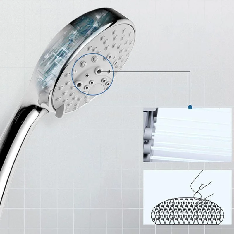 Contemporary Shower Head Round Handheld Shower Head in Bathroom -Bathlova