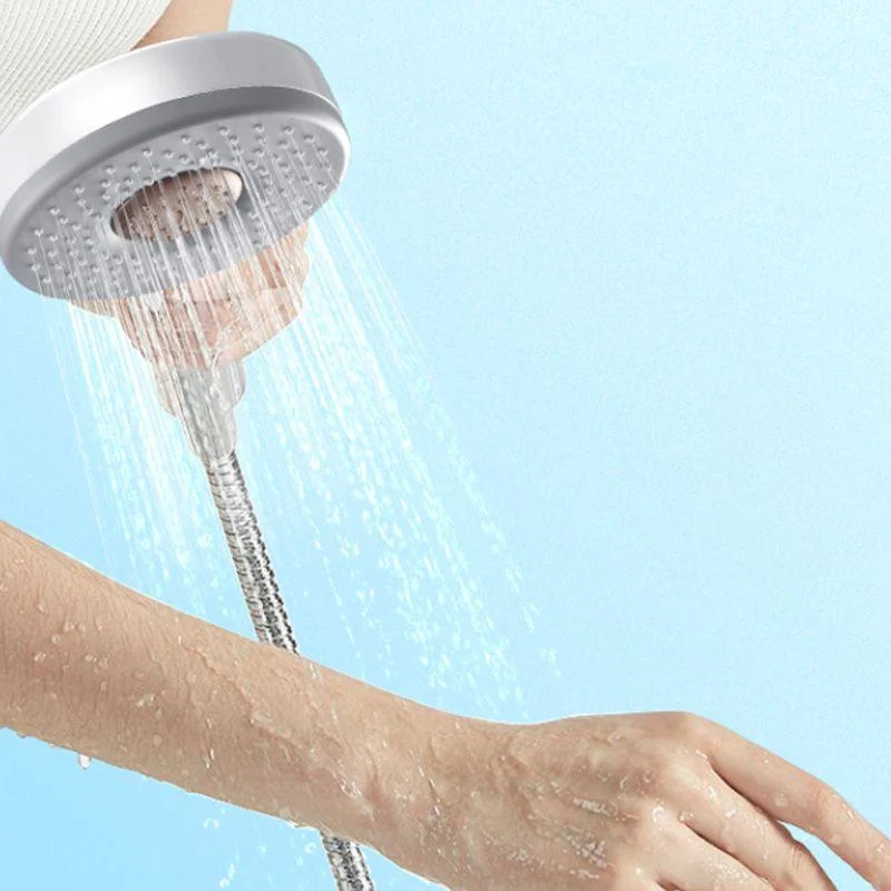 Contemporary Shower Head Solid Color Round Plastic Handheld Shower Head -Bathlova