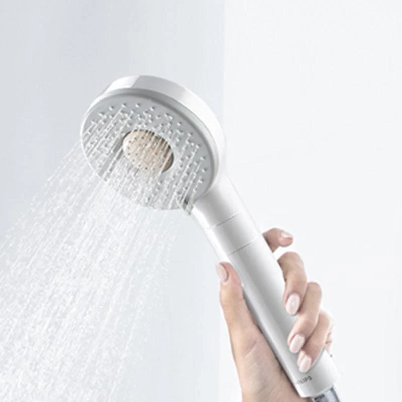 Contemporary Shower Head Solid Color Round Plastic Handheld Shower Head -Bathlova