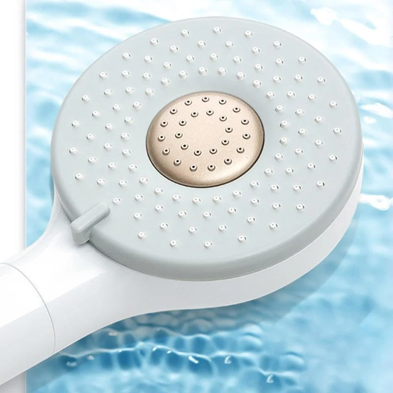 Contemporary Shower Head Solid Color Round Plastic Handheld Shower Head -Bathlova