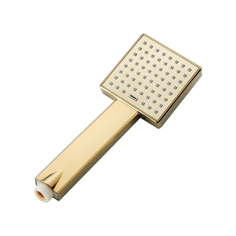 Contemporary Shower Head Square Golden Bathroom Handheld Shower Head -Bathlova