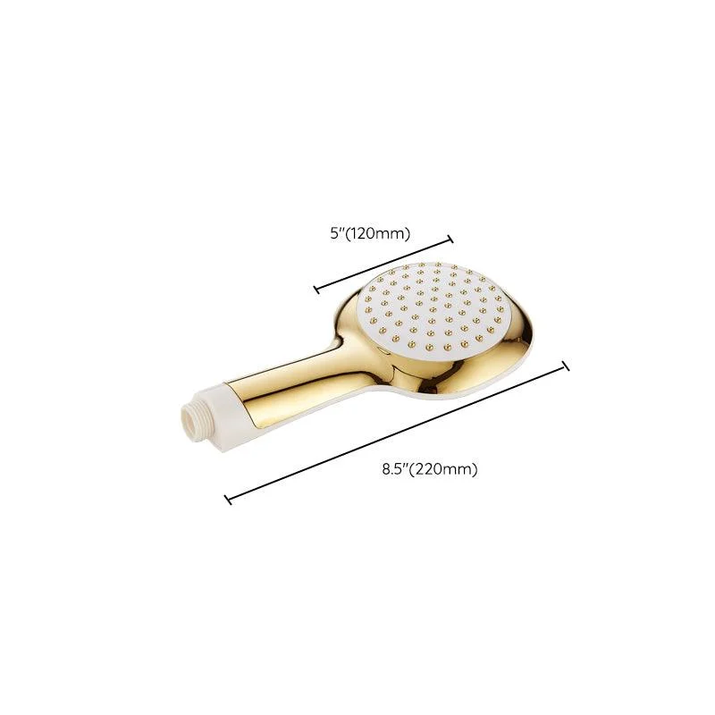 Contemporary Shower Head Square Golden Bathroom Handheld Shower Head -Bathlova