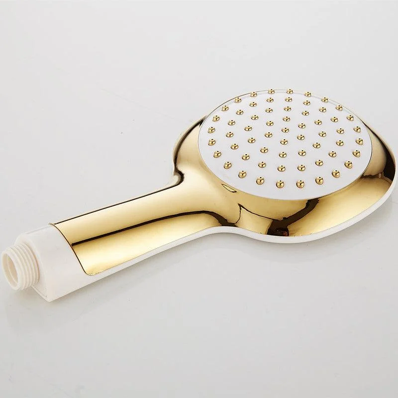 Contemporary Shower Head Square Golden Bathroom Handheld Shower Head -Bathlova