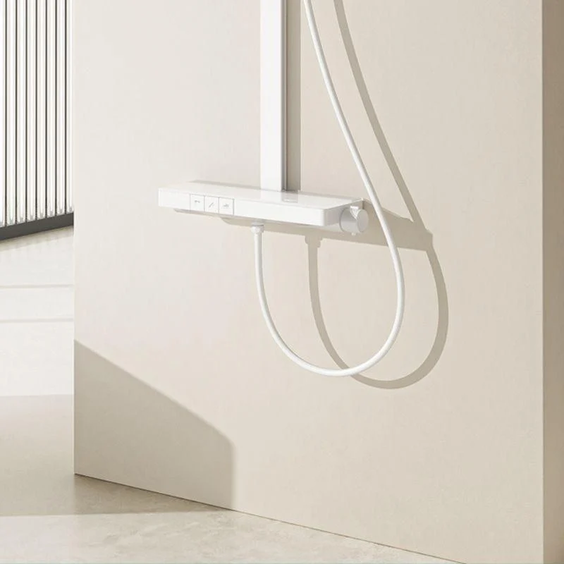 Contemporary Shower Set Adjustable Shower Head Slide Bar Wall Mounted Shower System -Bathlova