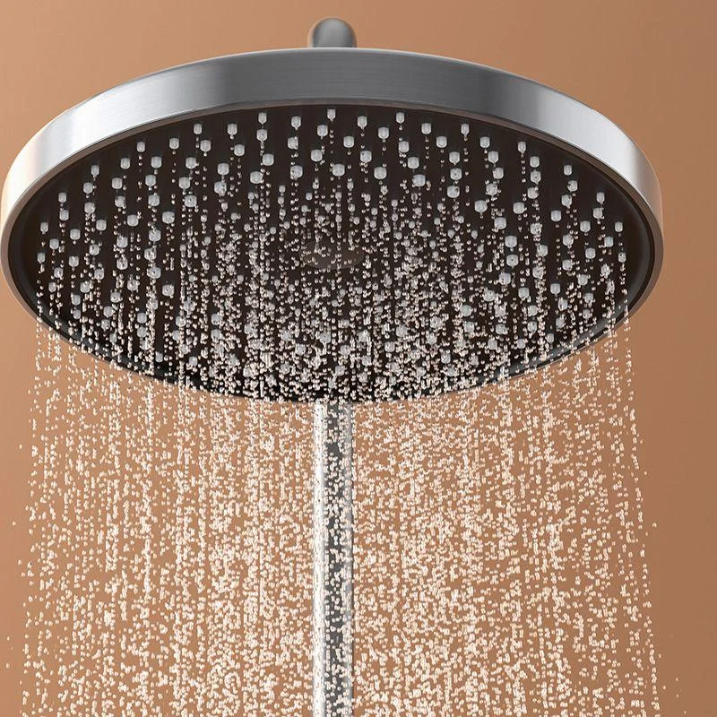 Contemporary Shower Set Dual Shower Head Slide Bar Thermostatic Wall Mounted Shower System -Bathlova