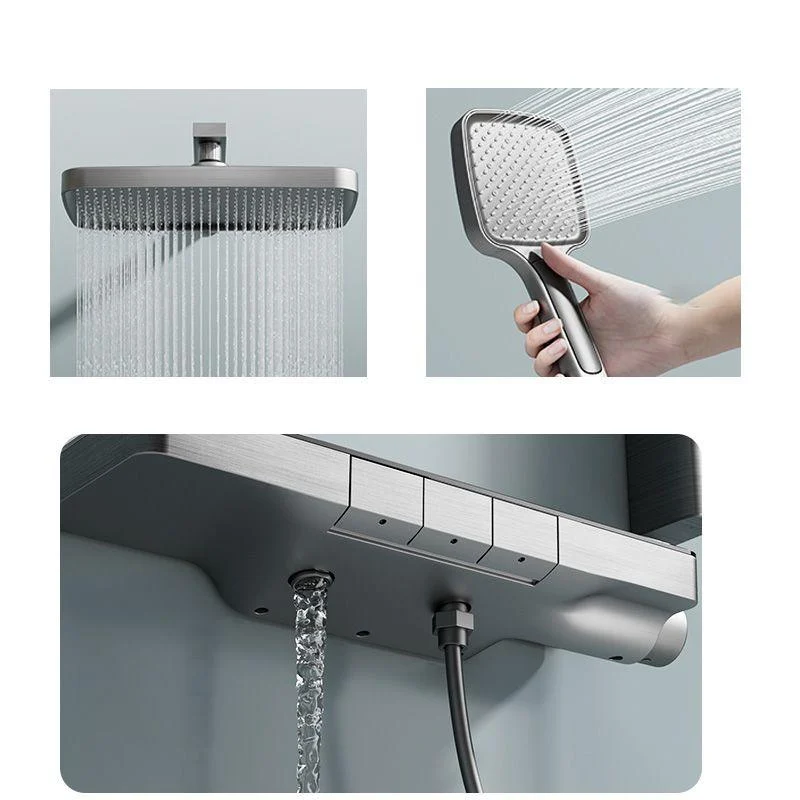 Contemporary Shower Set Handheld Shower Head Wall Mounted Shower System -Bathlova