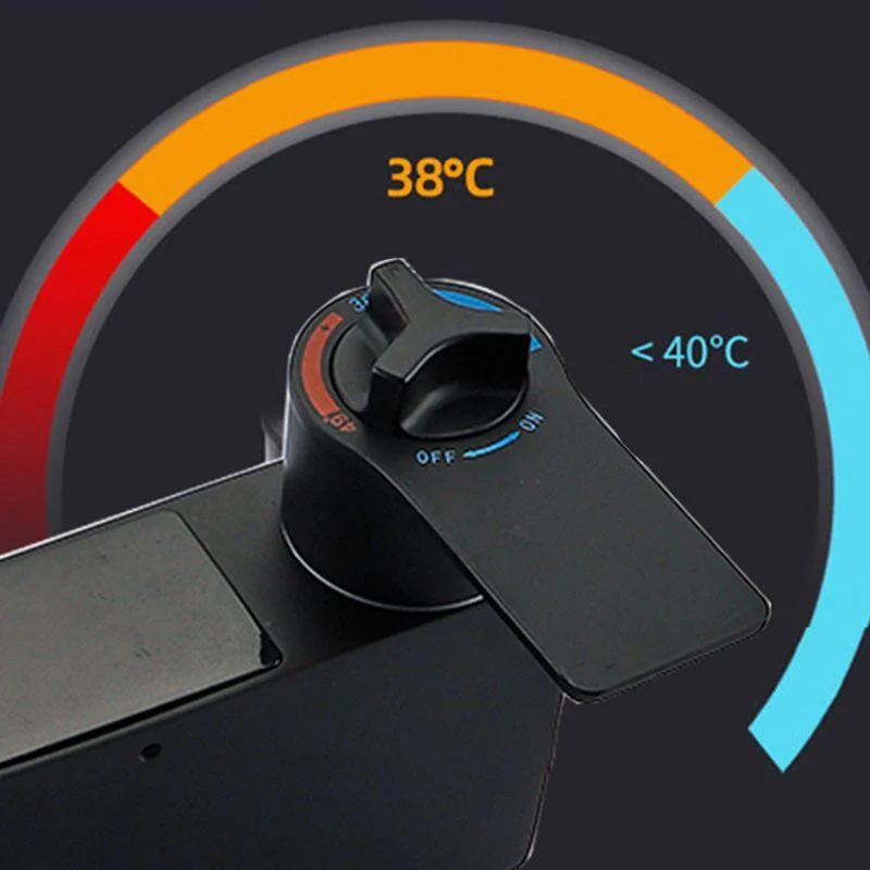 Contemporary Shower Set Slide Bar Adjustable Shower Head Wall Mounted Shower System -Bathlova