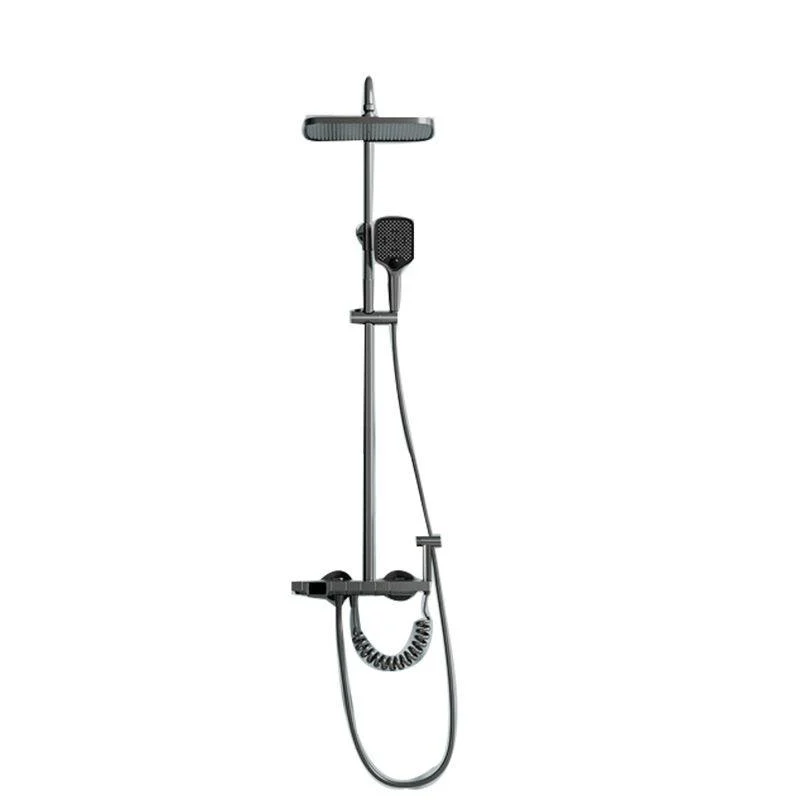 Contemporary Shower Set Slide Bar Handheld Shower Head Wall Mounted Shower System -Bathlova