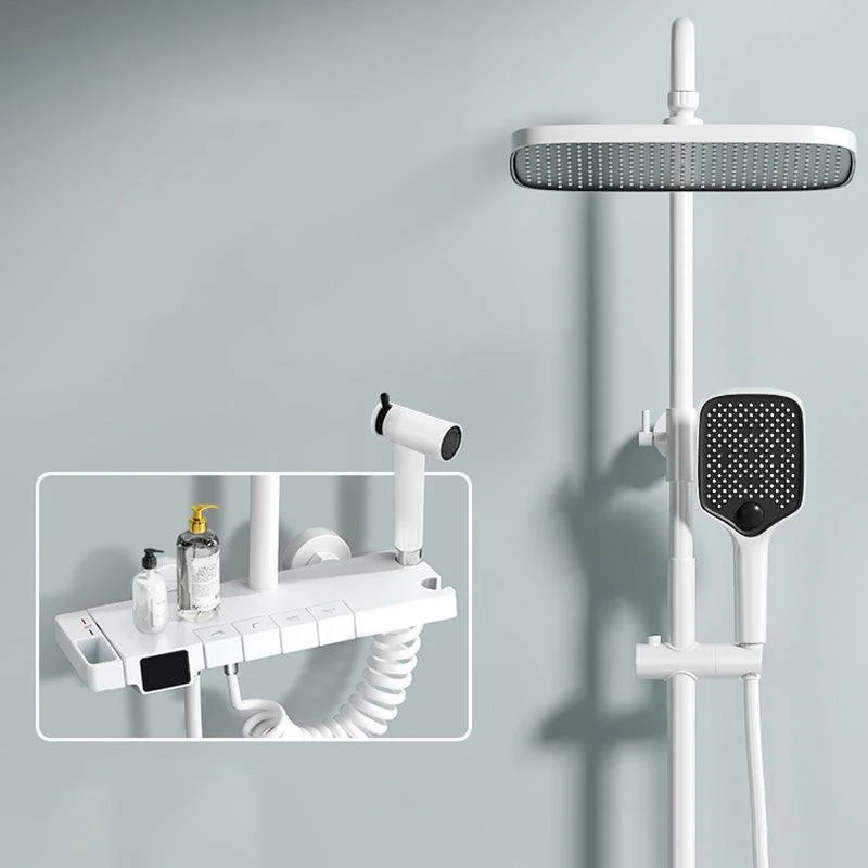 Contemporary Shower Set Slide Bar Handheld Shower Head Wall Mounted Shower System -Bathlova