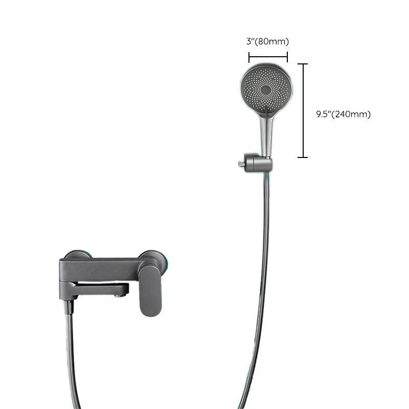 Contemporary Shower System Dual Shower Head Thermostatic Wall Mounted Shower Set -Bathlova