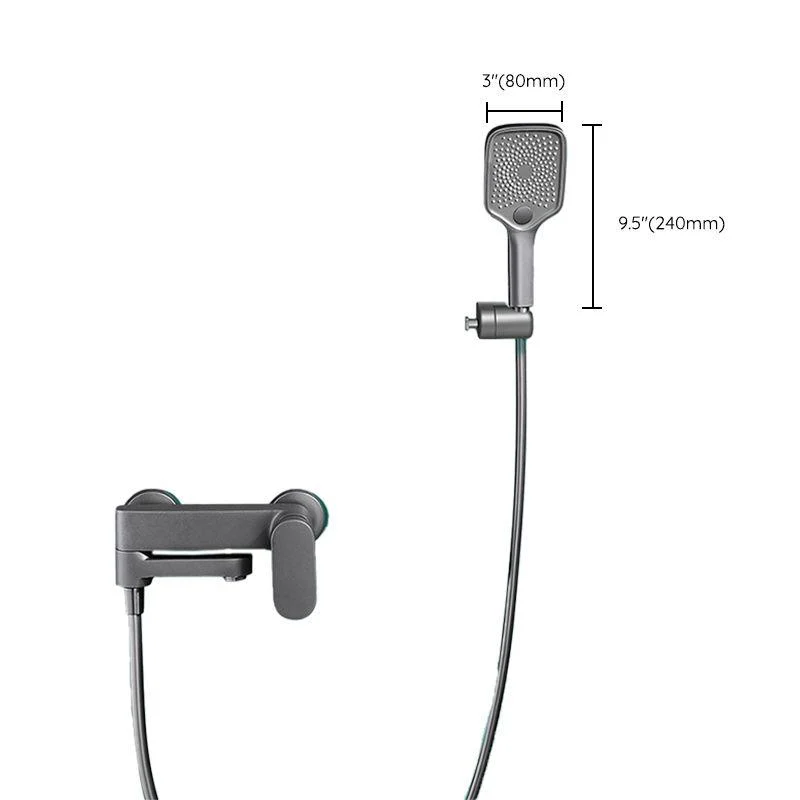 Contemporary Shower System Dual Shower Head Thermostatic Wall Mounted Shower Set -Bathlova