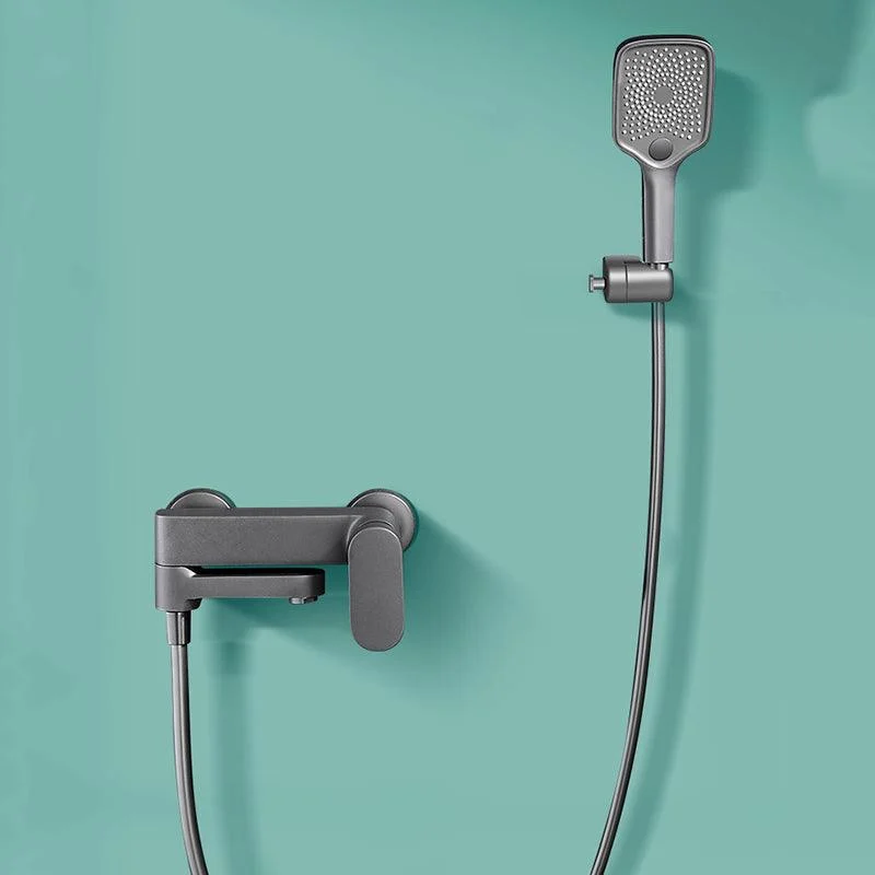 Contemporary Shower System Dual Shower Head Thermostatic Wall Mounted Shower Set -Bathlova