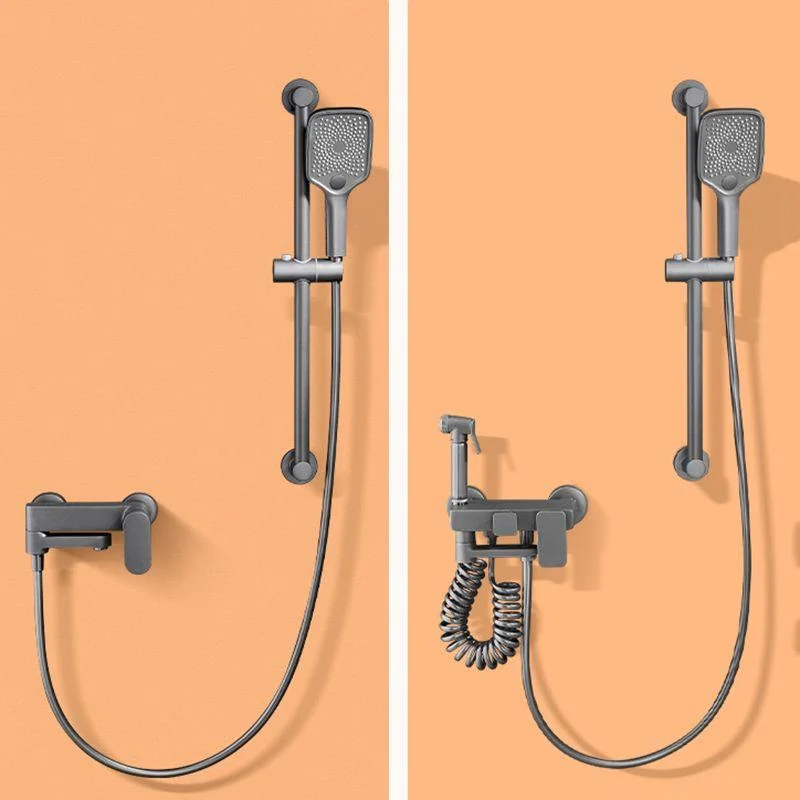 Contemporary Shower System Dual Shower Head Thermostatic Wall Mounted Shower Set -Bathlova