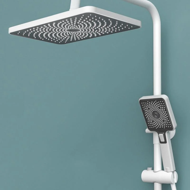 Contemporary Shower System Slide Bar Adjustable Shower Head Wall Mounted Shower Set -Bathlova