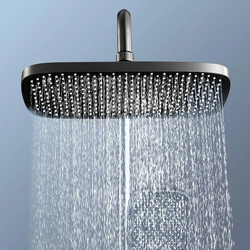 Contemporary Shower System Slide Bar Dual Shower Head Wall Mounted Shower Set -Bathlova