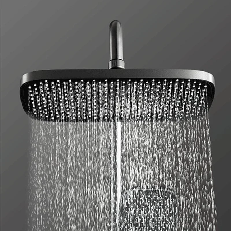 Contemporary Shower System Slide Bar Dual Shower Head Wall Mounted Shower Set -Bathlova