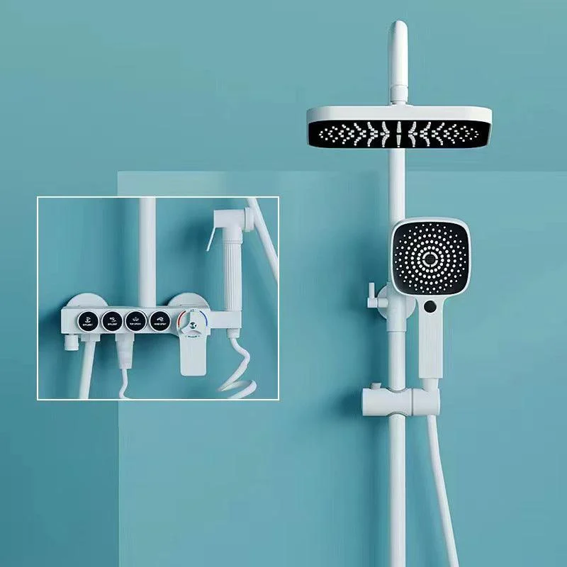 Contemporary Shower System Wall Mounted Shower System with Hand Shower -Bathlova