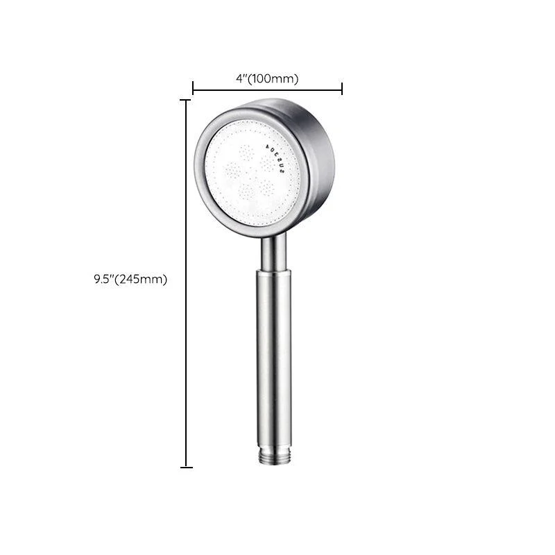 Contemporary Showerhead 304 Stainless Steel Round Hand Shower -Bathlova