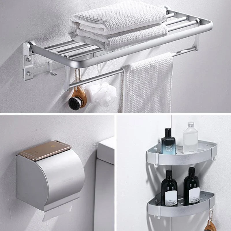 Contemporary Silver Bathroom Accessory As Individual Or As a Set -Bathlova