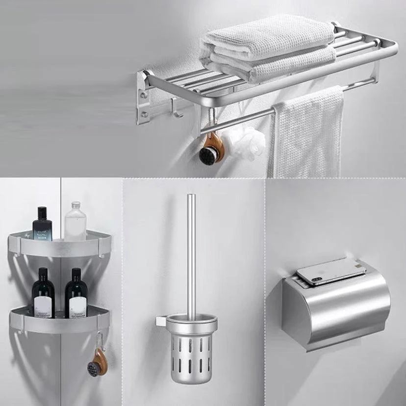 Contemporary Silver Bathroom Accessory As Individual Or As a Set -Bathlova