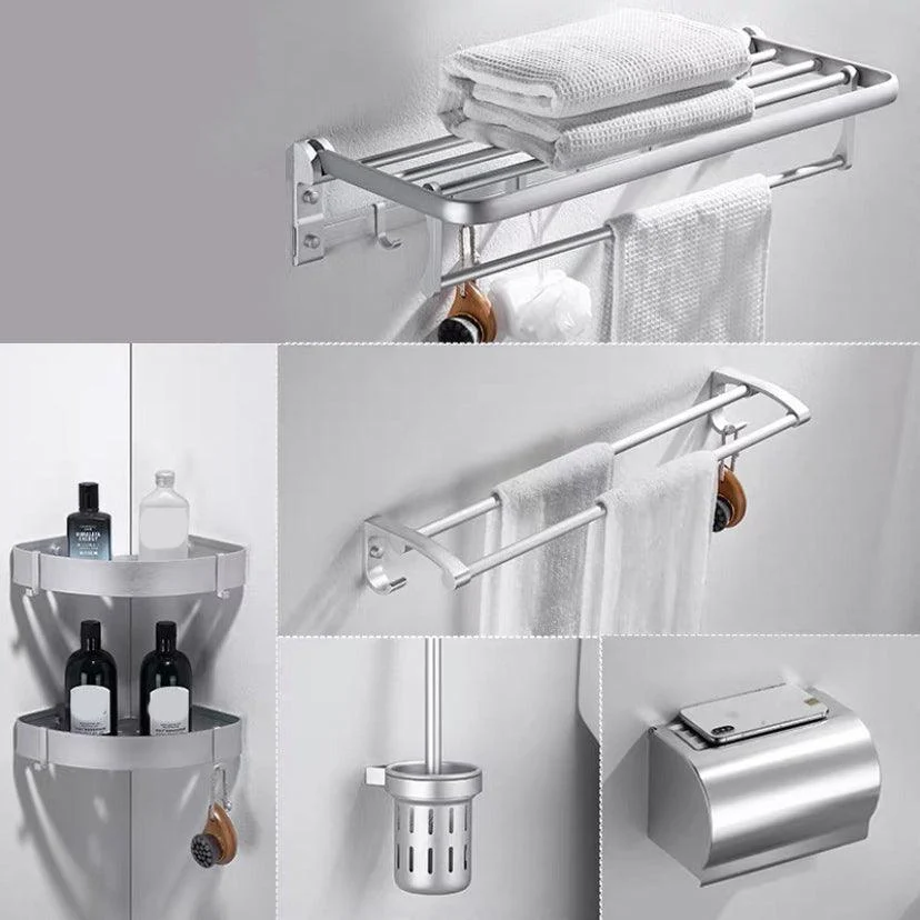 Contemporary Silver Bathroom Accessory As Individual Or As a Set -Bathlova