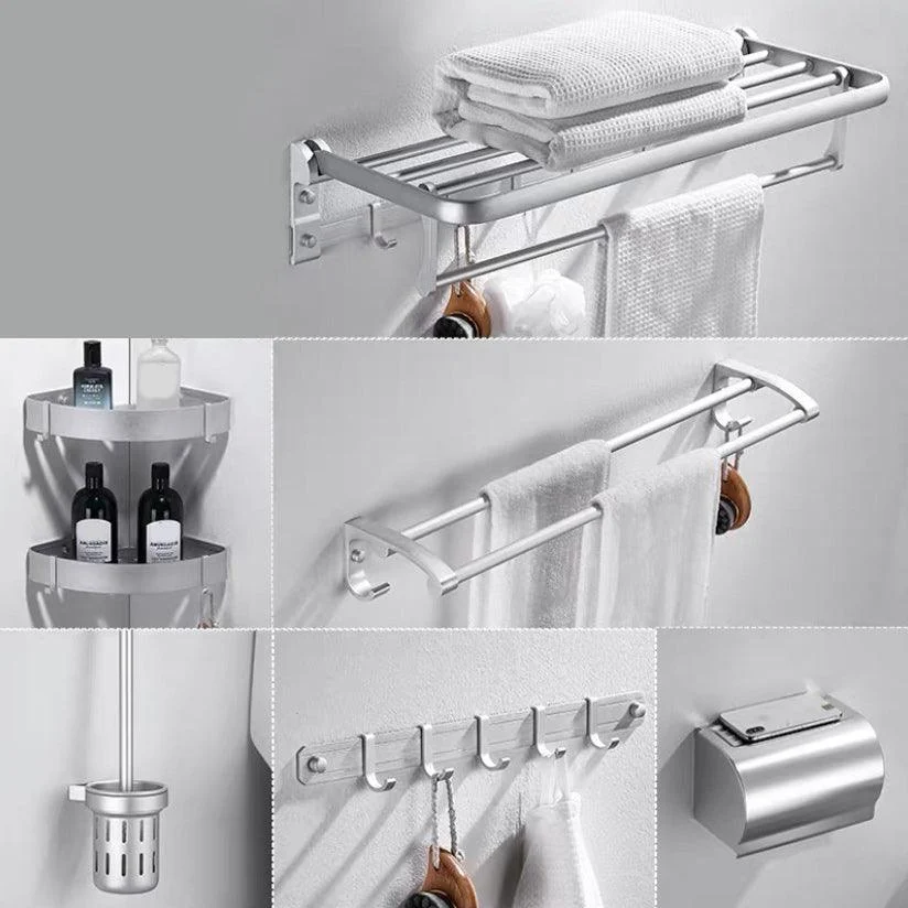 Contemporary Silver Bathroom Accessory As Individual Or As a Set -Bathlova