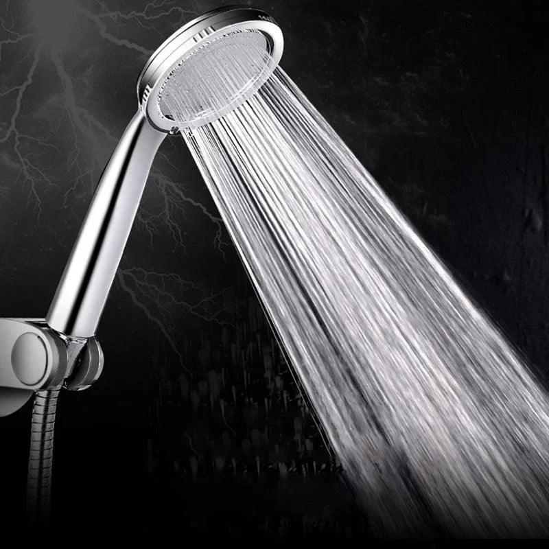 Contemporary Silver Round Shower Head Water Efficient Standard Spray Head -Bathlova