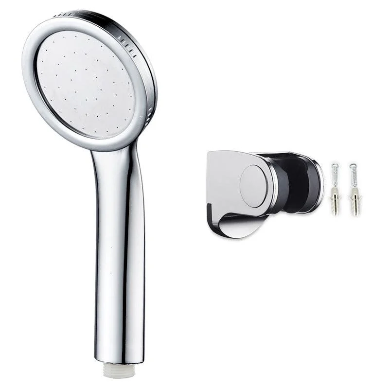 Contemporary Silver Round Shower Head Water Efficient Standard Spray Head -Bathlova