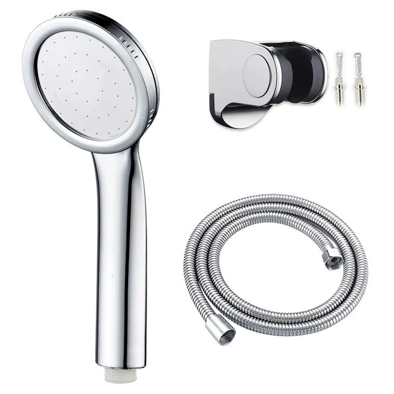 Contemporary Silver Round Shower Head Water Efficient Standard Spray Head -Bathlova