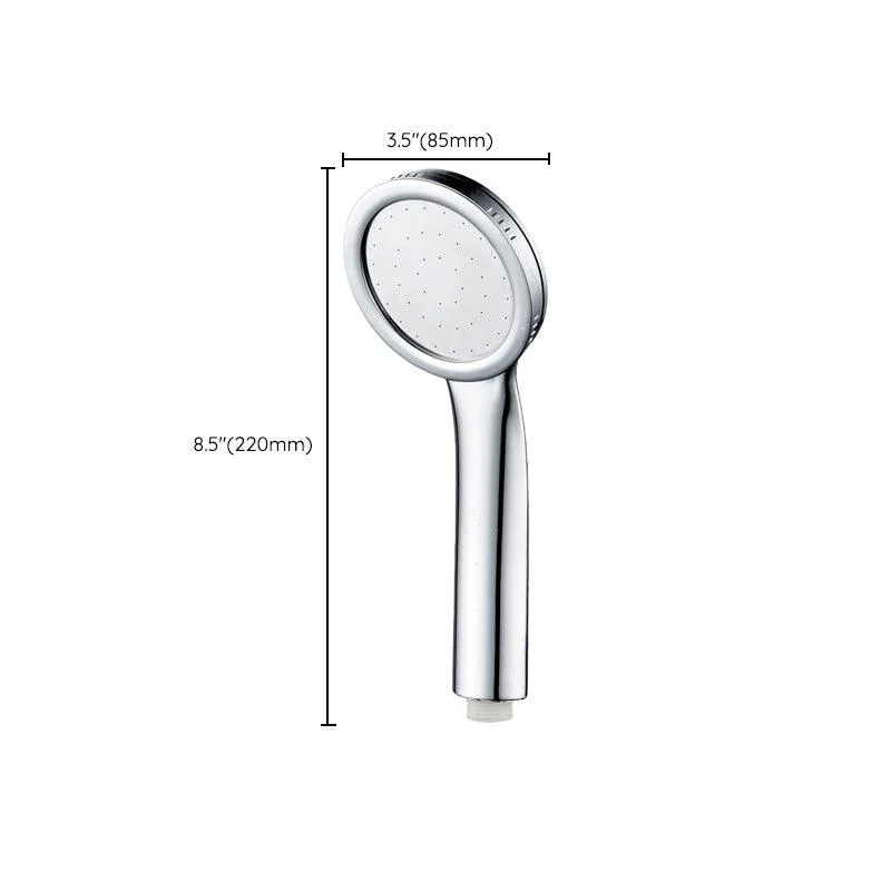 Contemporary Silver Round Shower Head Water Efficient Standard Spray Head -Bathlova