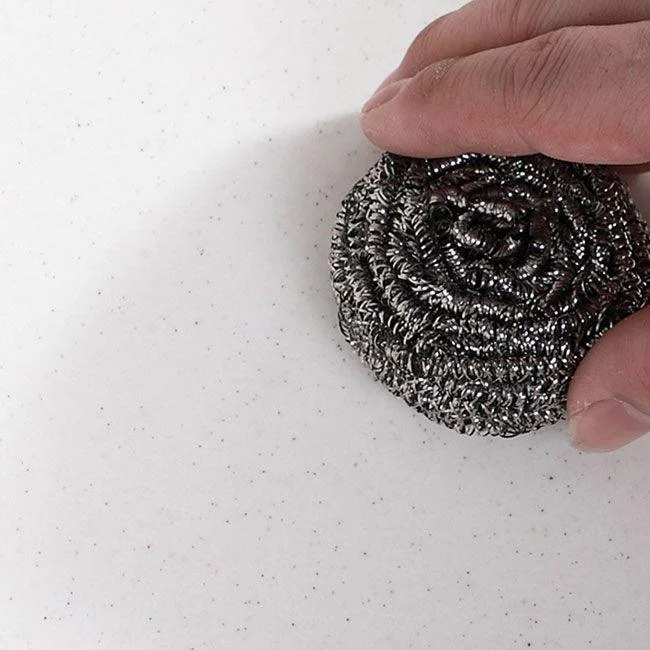 Contemporary Single Bowl Sink Overflow Hole Tap Kitchen Sink in White -Bathlova