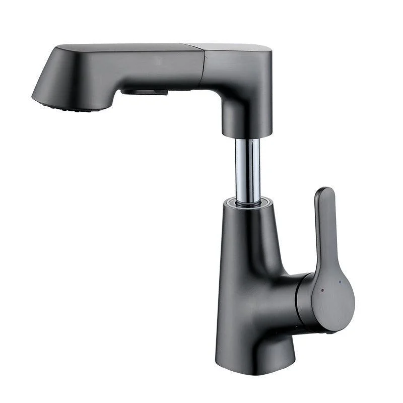 Contemporary Sink Tap Plian Low Arc Brass Centerset Lavatory Tap -Bathlova