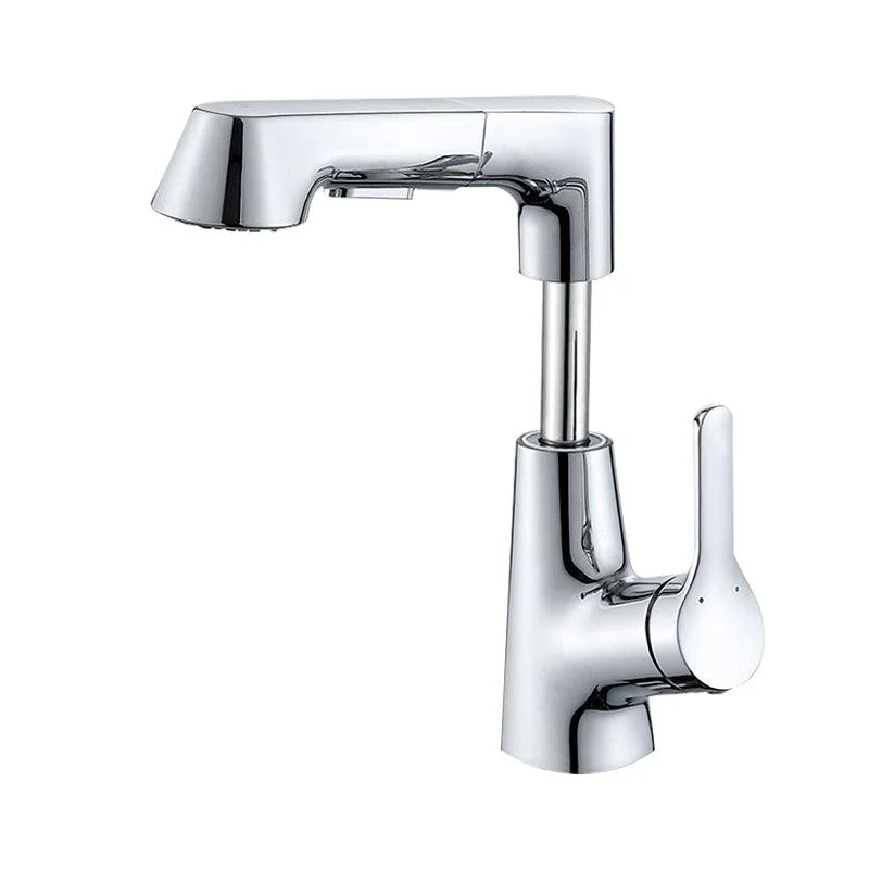 Contemporary Sink Tap Plian Low Arc Brass Centerset Lavatory Tap -Bathlova