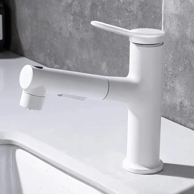 Contemporary Sink Tap Plian Low Arc Centerset Bathroom Tap -Bathlova