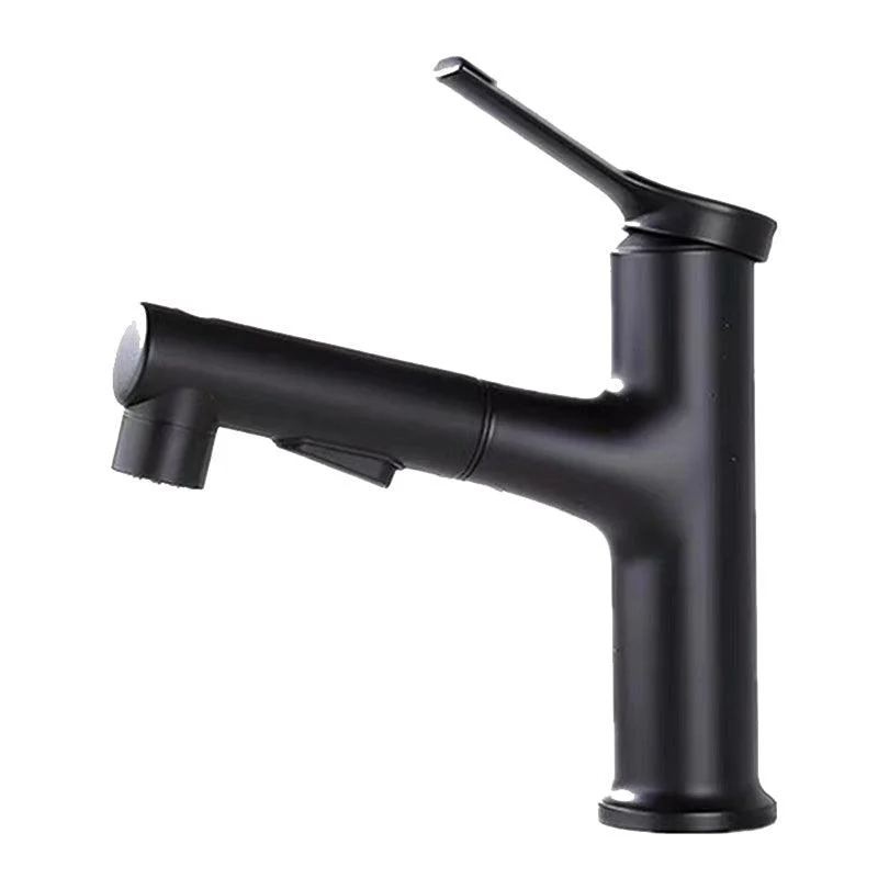 Contemporary Sink Tap Plian Low Arc Centerset Bathroom Tap -Bathlova