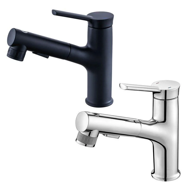 Contemporary Sink Tap Pull-out Vessel Sink Tap with Lever Handle -Bathlova