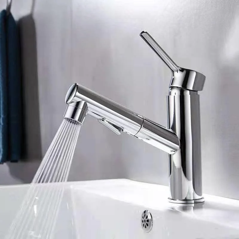 Contemporary Sink Tap Pure Color Low Arc Vessel Sink Tap for Bathroom -Bathlova