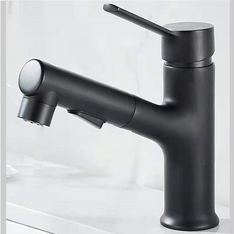 Contemporary Sink Tap Pure Color Low Arc Vessel Sink Tap for Bathroom -Bathlova