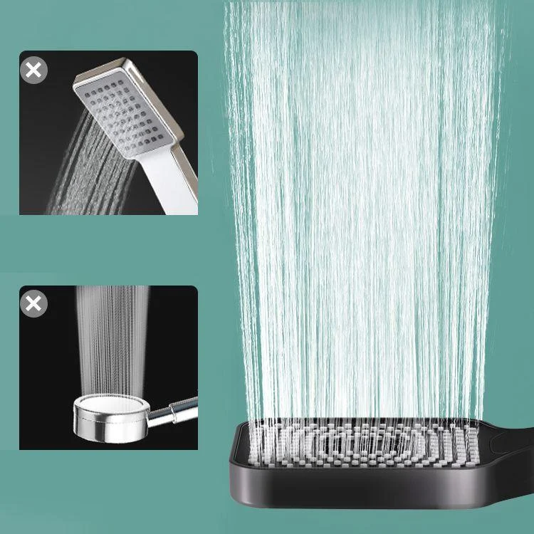 Contemporary Square Handheld Shower Head 3 Setting Spray Head -Bathlova