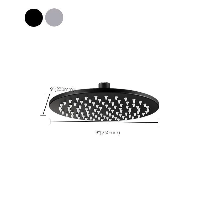 Contemporary Square Shower Head Combo with Handheld Shower Head -Bathlova